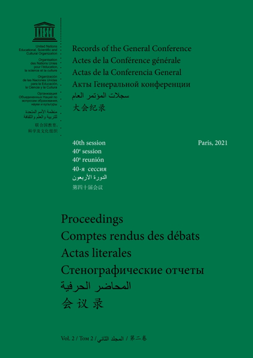 Proceedings of the 40th session of the General Conference